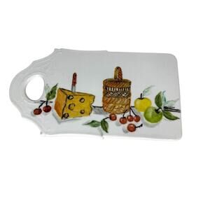 Pirken & Hammer Cheese Board Hand Painted Norway Vintage Ceramic